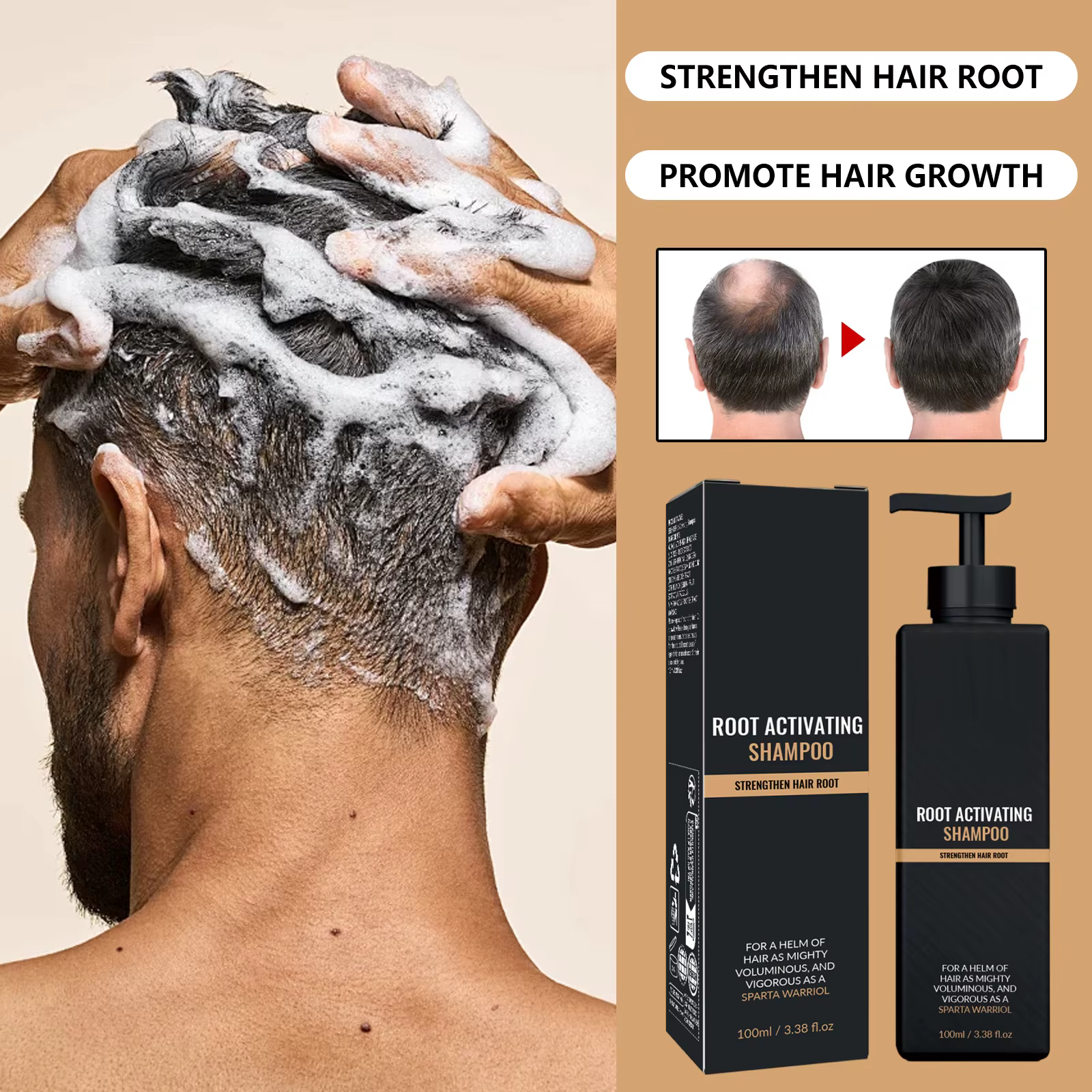 Shampoing volumisant pour le soin du cuir chevelu