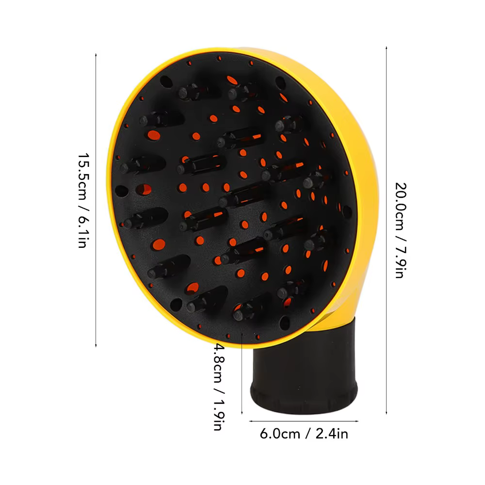 Diffuseur de cheveux de qualité professionnelle, qualité salon, gain de temps, accessoire diffuseur, réduit les frisottis, diffuseur universel pour sèche-cheveux
