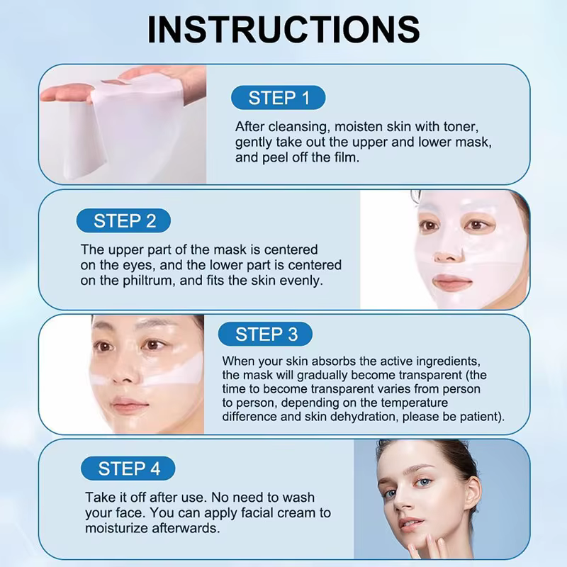 Masque de nuit hydratant en profondeur, absorbant, bio-collagène, anti-âge, raffermissant, nourrissant, éclaircissant, soin de la peau, 4/5 pièces
