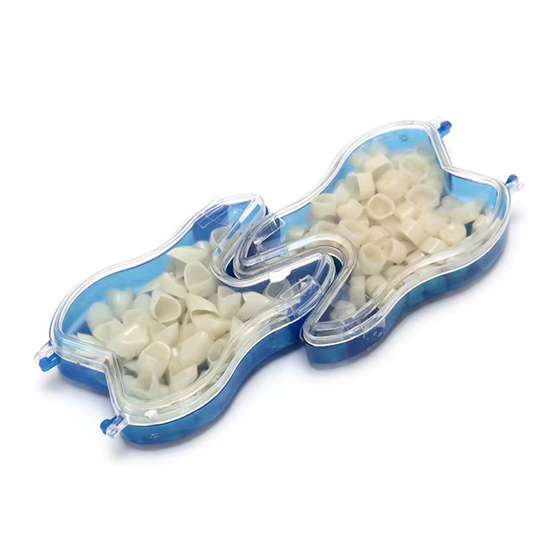 Kit de couronne dentaire temporaire, 50 pièces/boîte, placage de dents antérieures, molaire avant, postérieur, soins buccaux, blanchiment des dents, matériel de dentiste