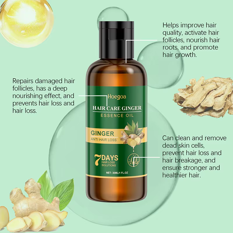 Sérum de croissance des cheveux au gingembre