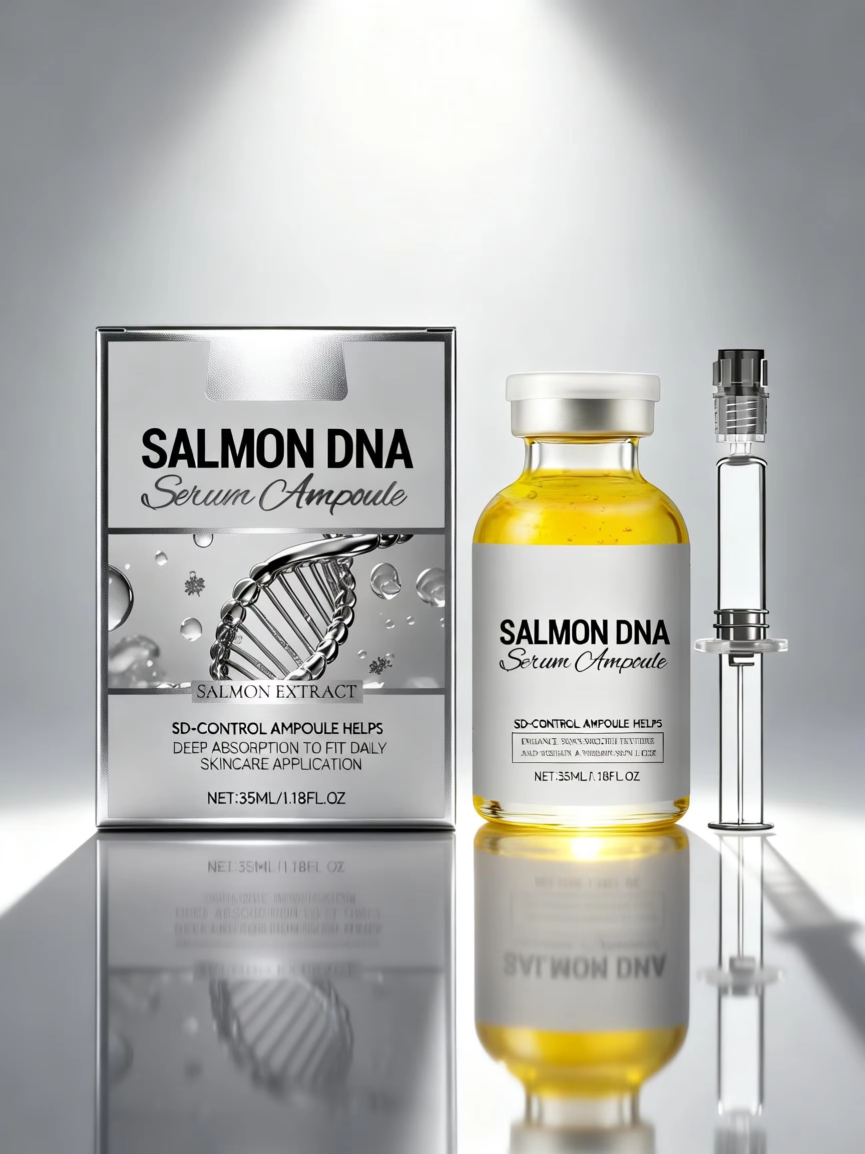 Ampoule revitalisante au peptide de soie