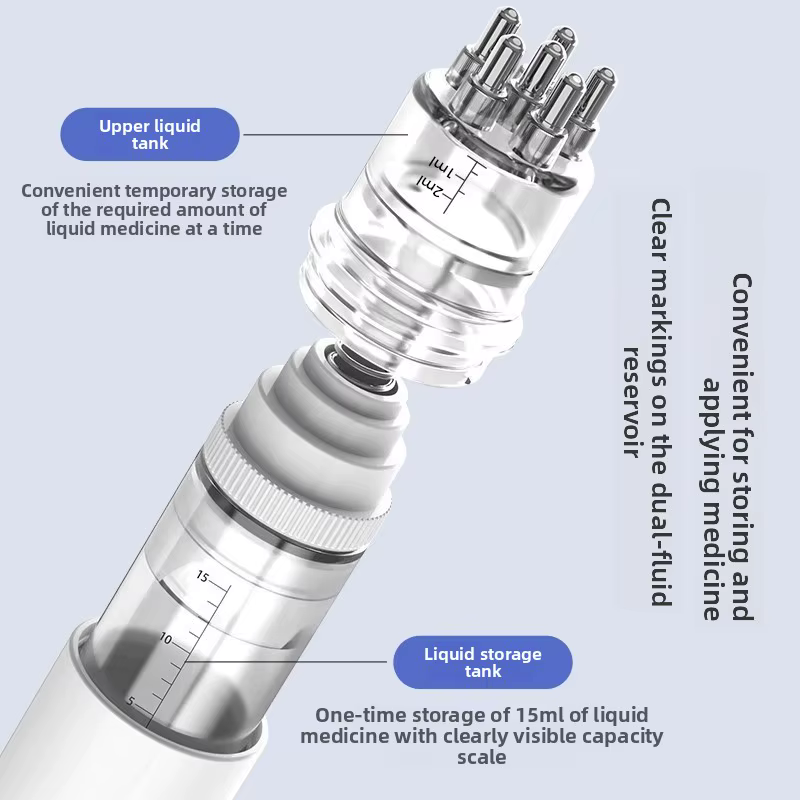 Peigne liquide applicateur d'huile capillaire, masseur de cuir chevelu, Mini peigne de Massage, huile essentielle, guidage liquide, Anti-perte de cheveux, 5/15ml