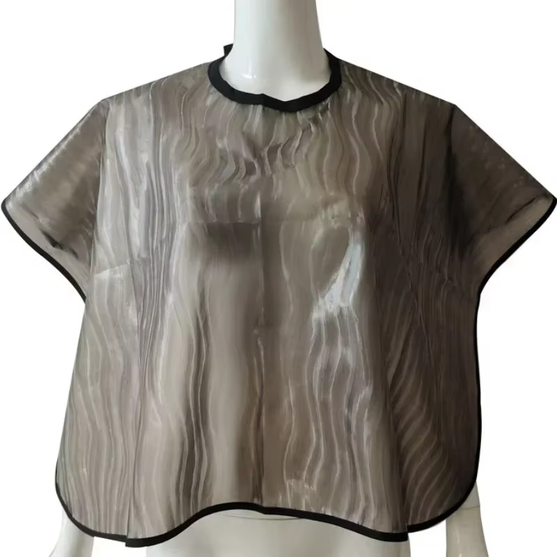 Collier de coupe de cheveux Cape de coloration imperméable tissu de barbier coiffure robe de teinture