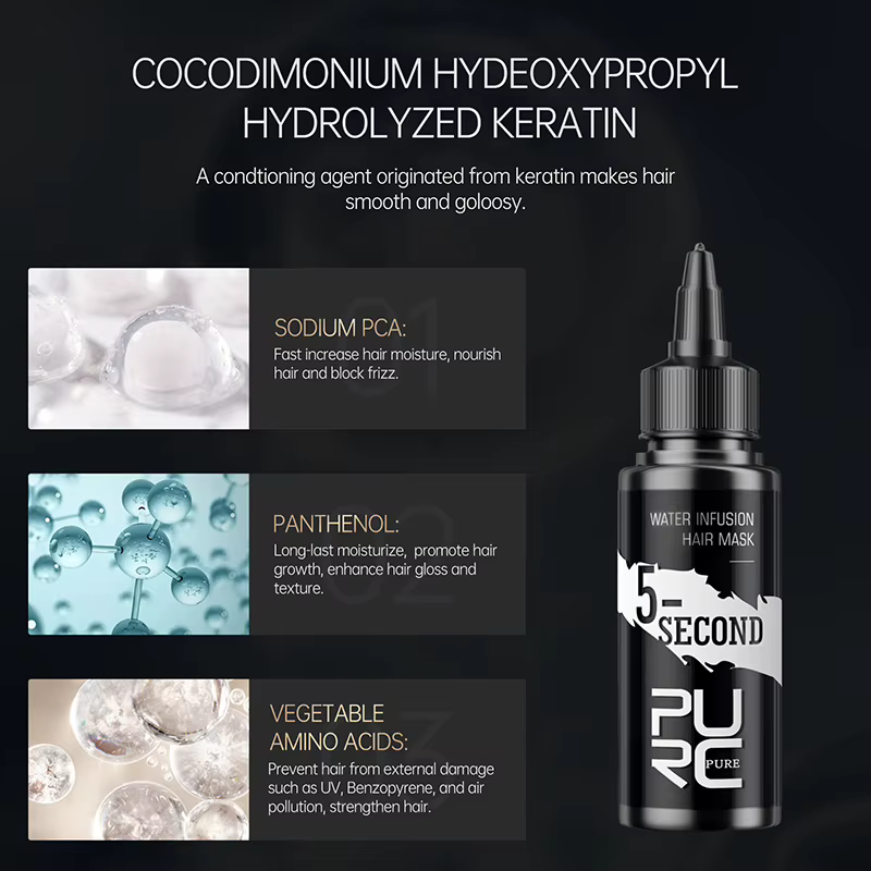 Traitement des cheveux en 5 secondes