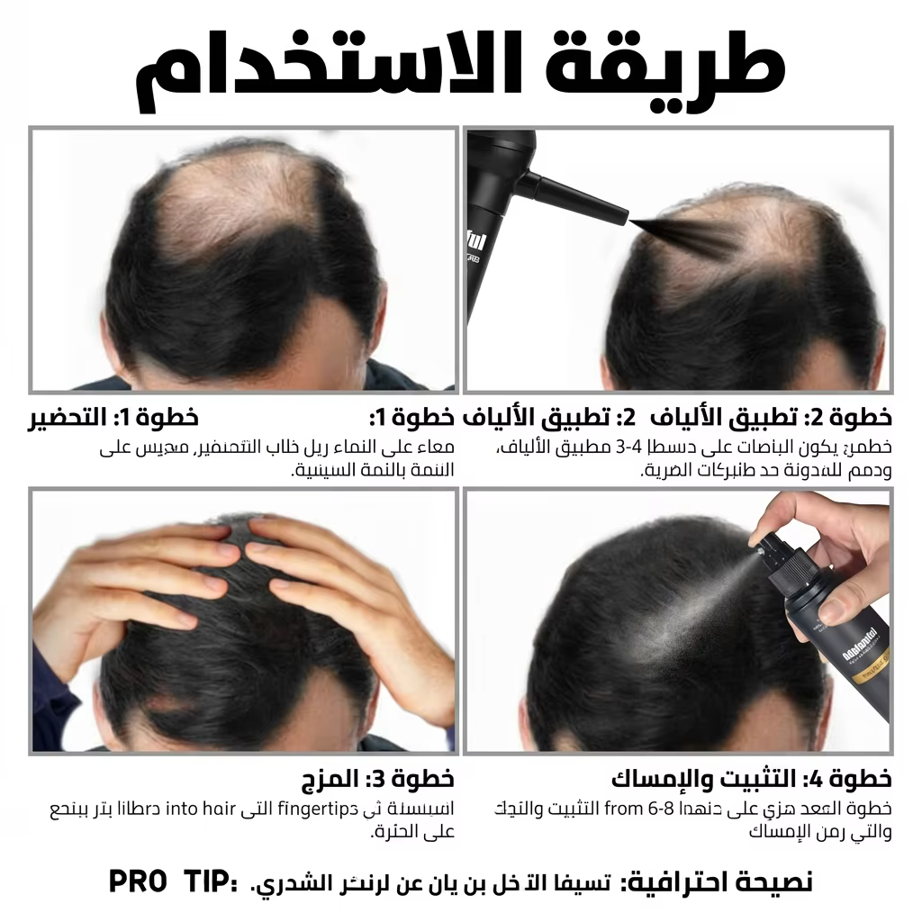 Fibres épaississantes pour cheveux 2 en 1 15g + Spray fixant 120ml Couverture naturelle Produits de beauté contre la