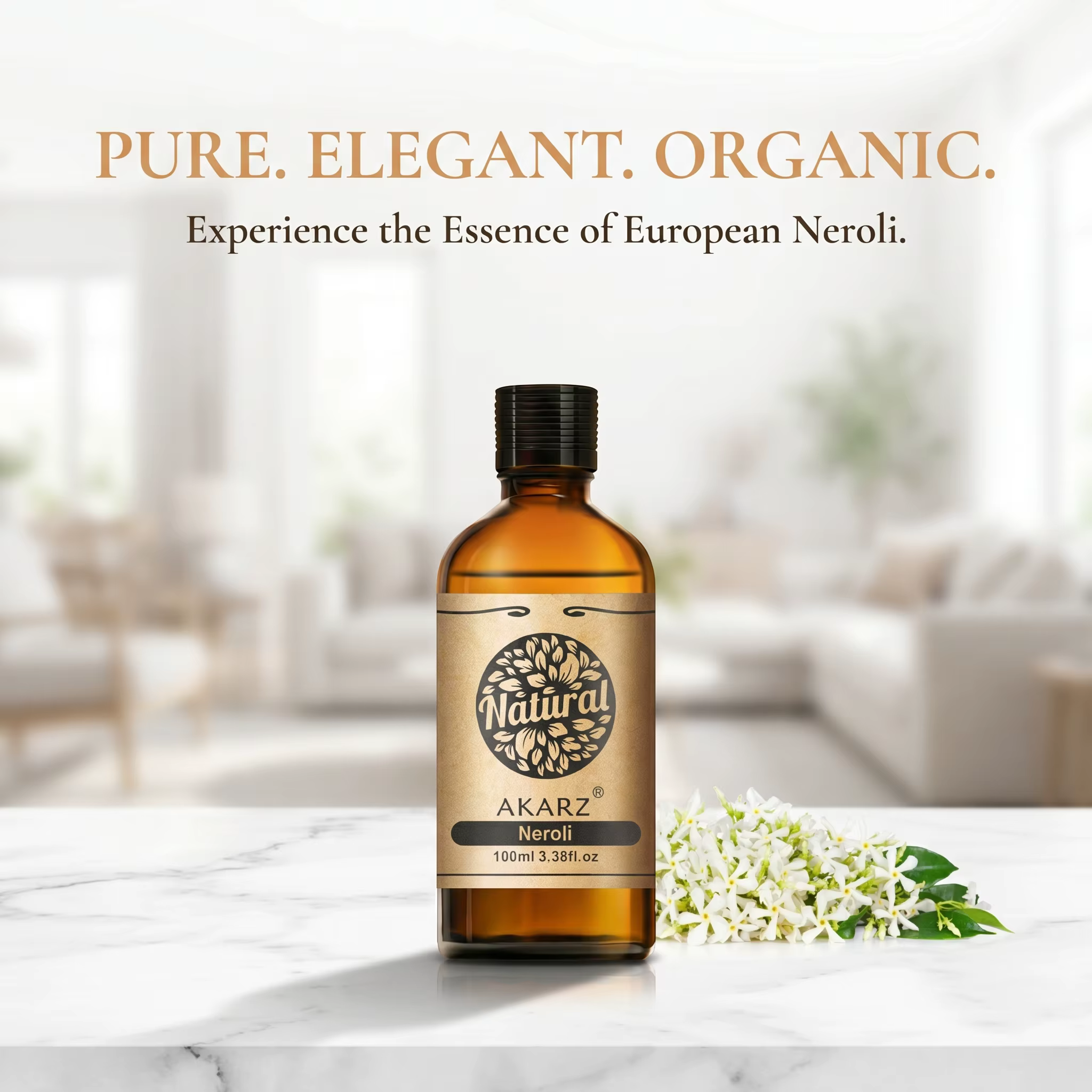 AKARZ huile de neroli pour diffuseur solubilité fait à la main bricolage savon parfums bougies parfums huile de parfum de qualité supérieure
