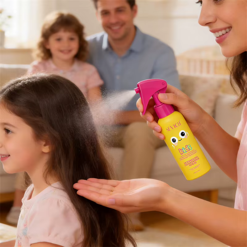 Spray démêlant pour cheveux d'enfants