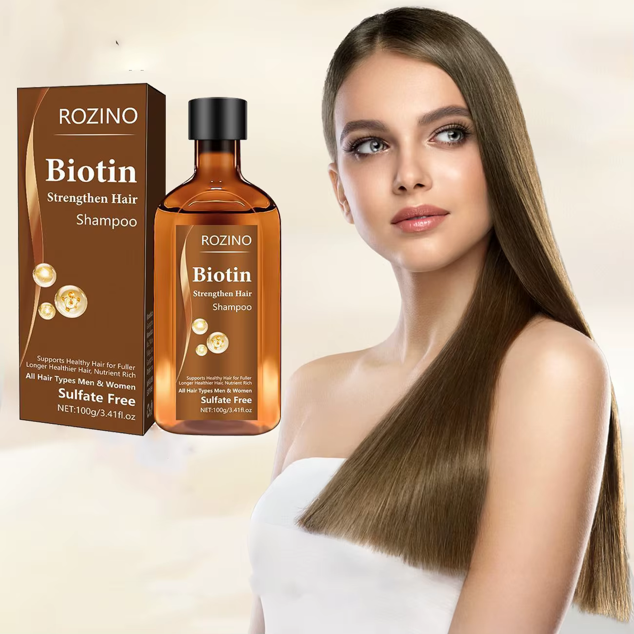 Shampoing à biotine pour la croissance des cheveux
