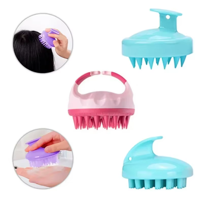 Massage de la tête, peigne à shampoing
