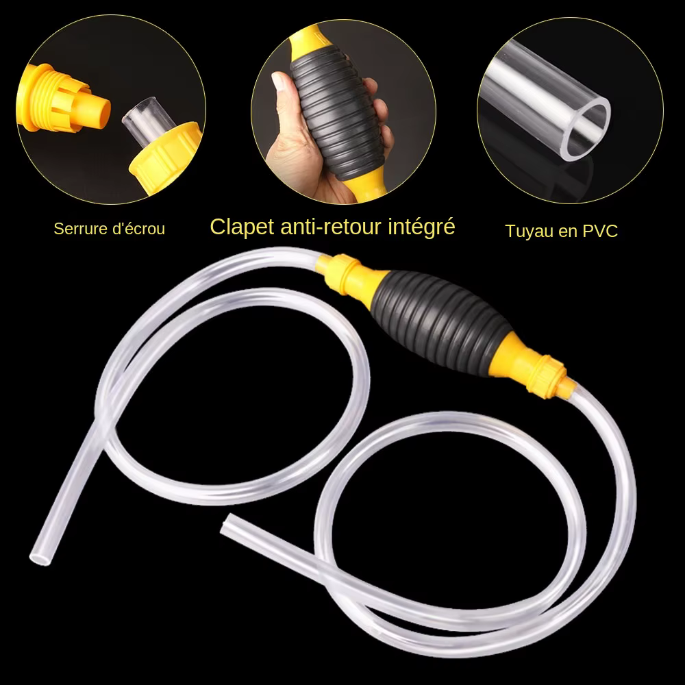 Pompe à carburant manuelle avec ventouse pour voiture, transfert d'huile, économiseur de carburant, or, liquide diesel, précieux