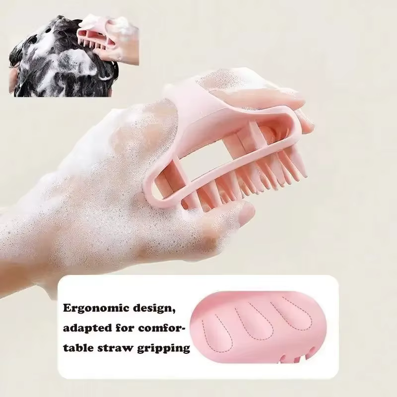 Peigne à shampoing en Silicone