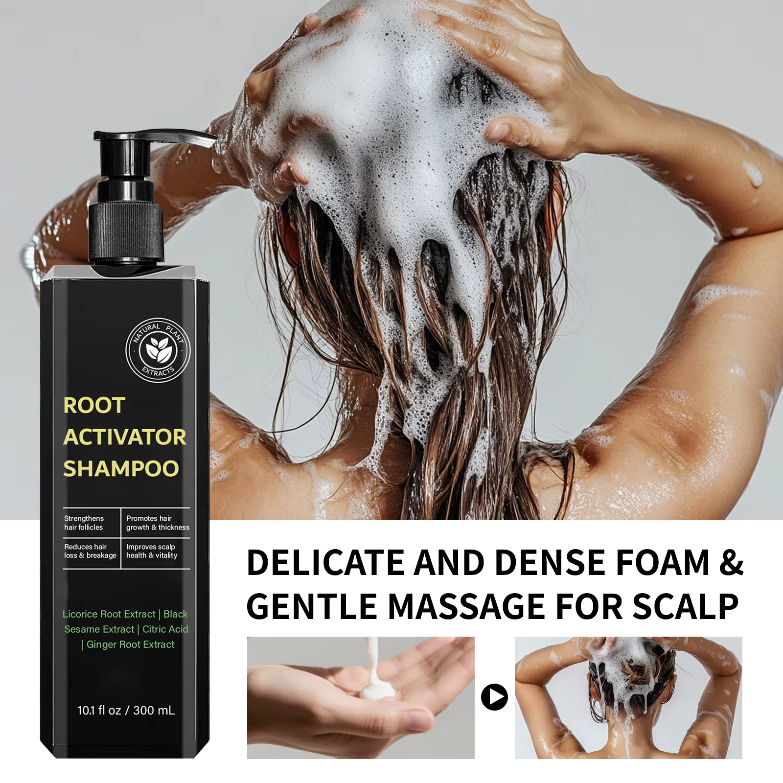 Shampoing Anti-calvitie épais