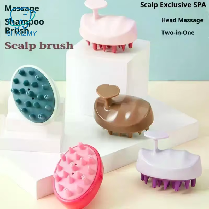 Brosse à shampoing, peigne de Massage du cuir chevelu avec poignée