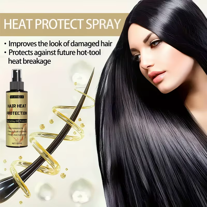 Spray de protection contre la chaleur des cheveux