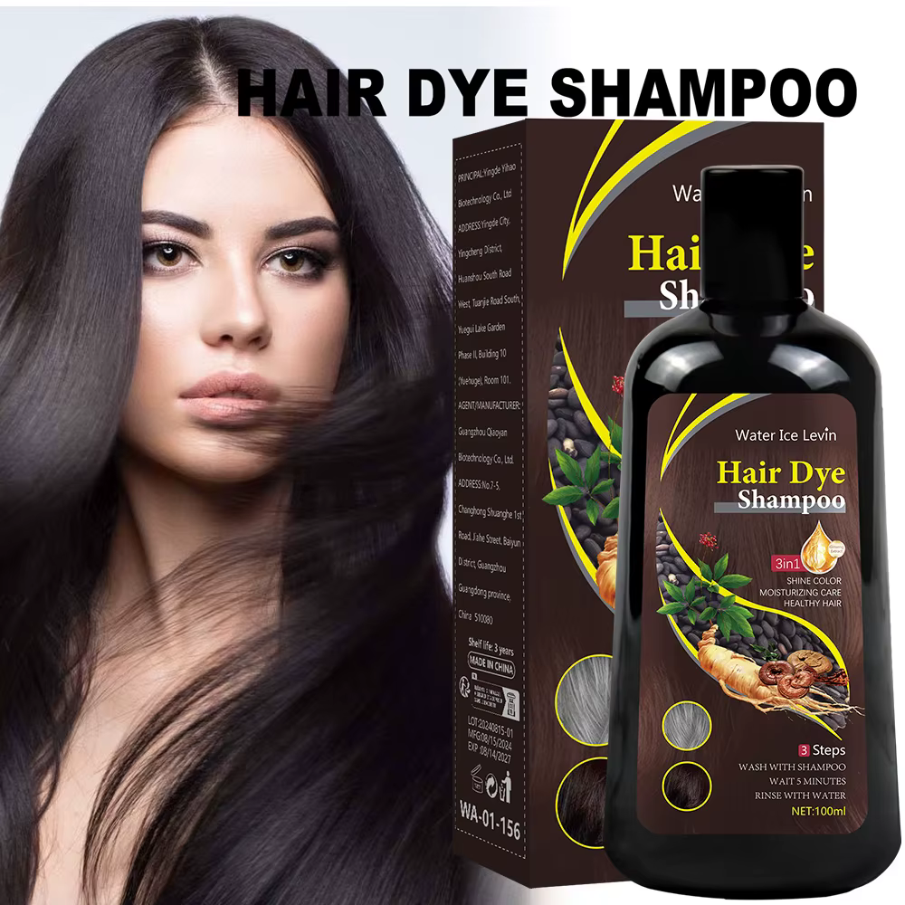 Nouveau shampooing de couleur de cheveux 3 en 1