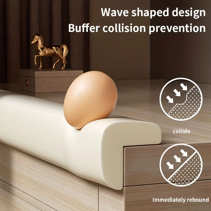 Protecteur d'angle - en caoutchouc durable, facile à installer, empêche efficacement les rayures, stabilise la position du meuble