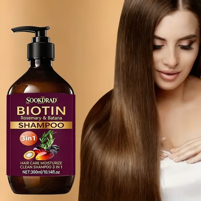 Shampoo 3-en-1 à la biotine avec romarin et batana