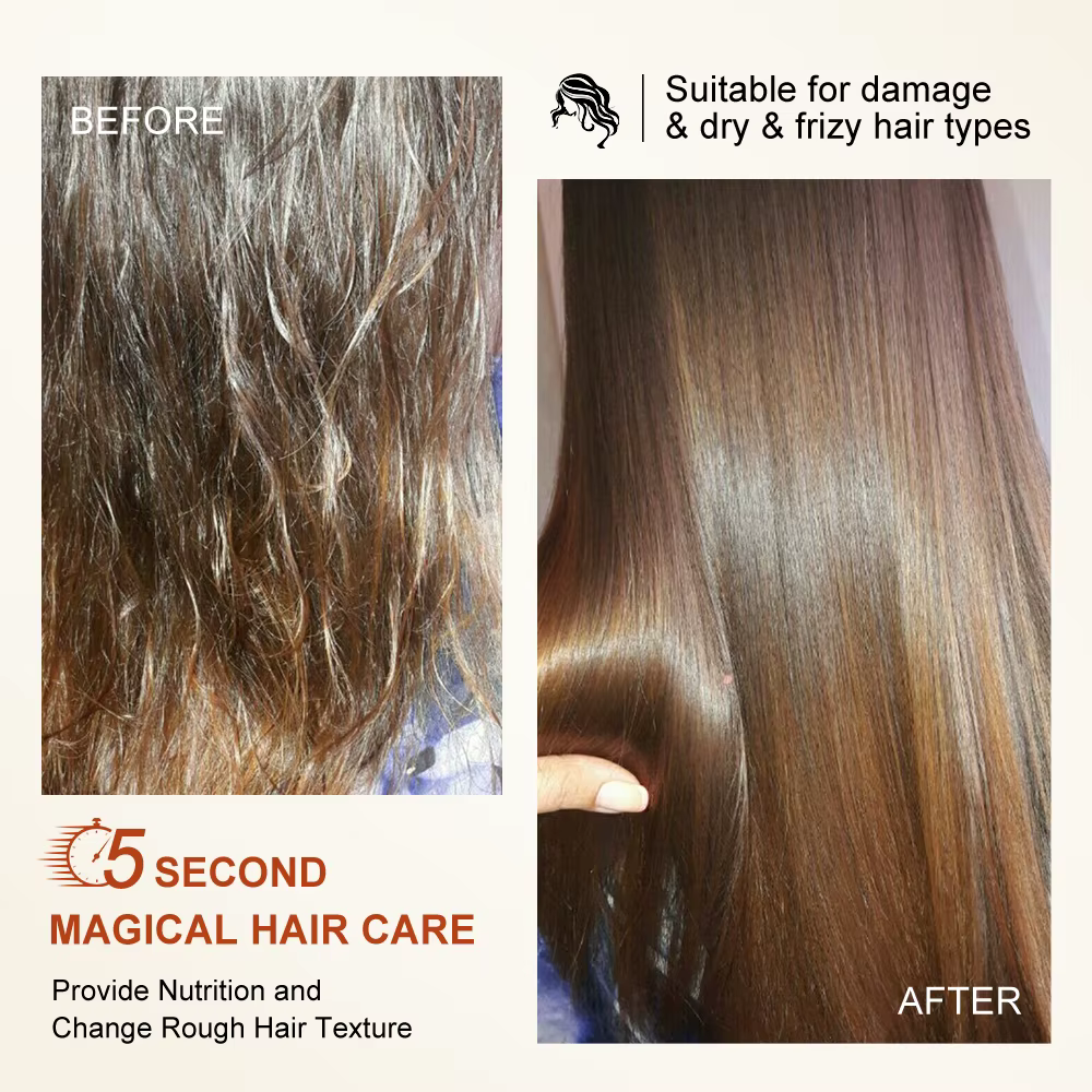 120/60ml masque capillaire magique huile d'argan crème de soin des cheveux réparation sec frisottis dommages kératine