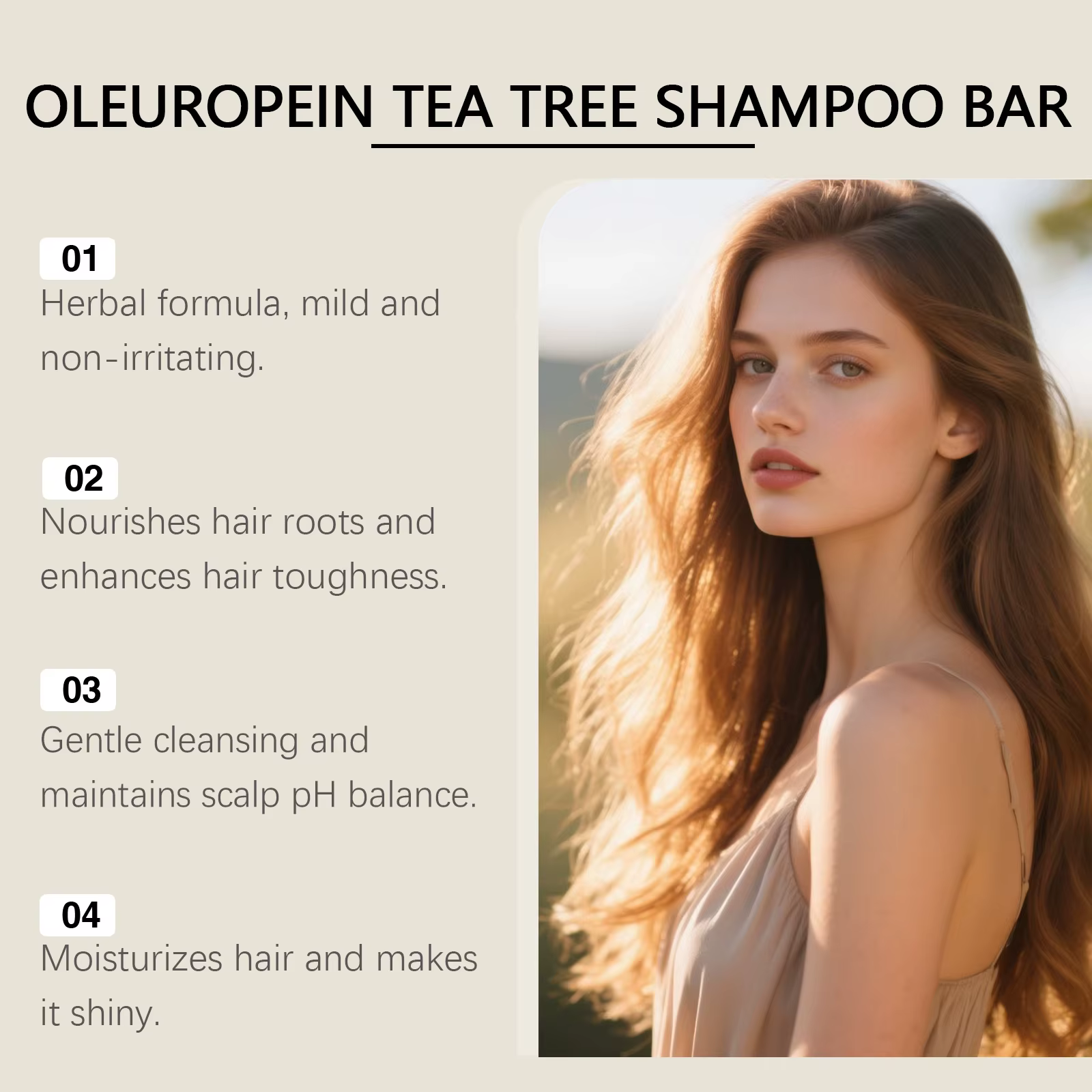 Barre de shampoing anti-pelliculaire à base de plantes