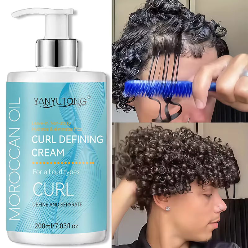 Crème coiffante pour cheveux bouclés