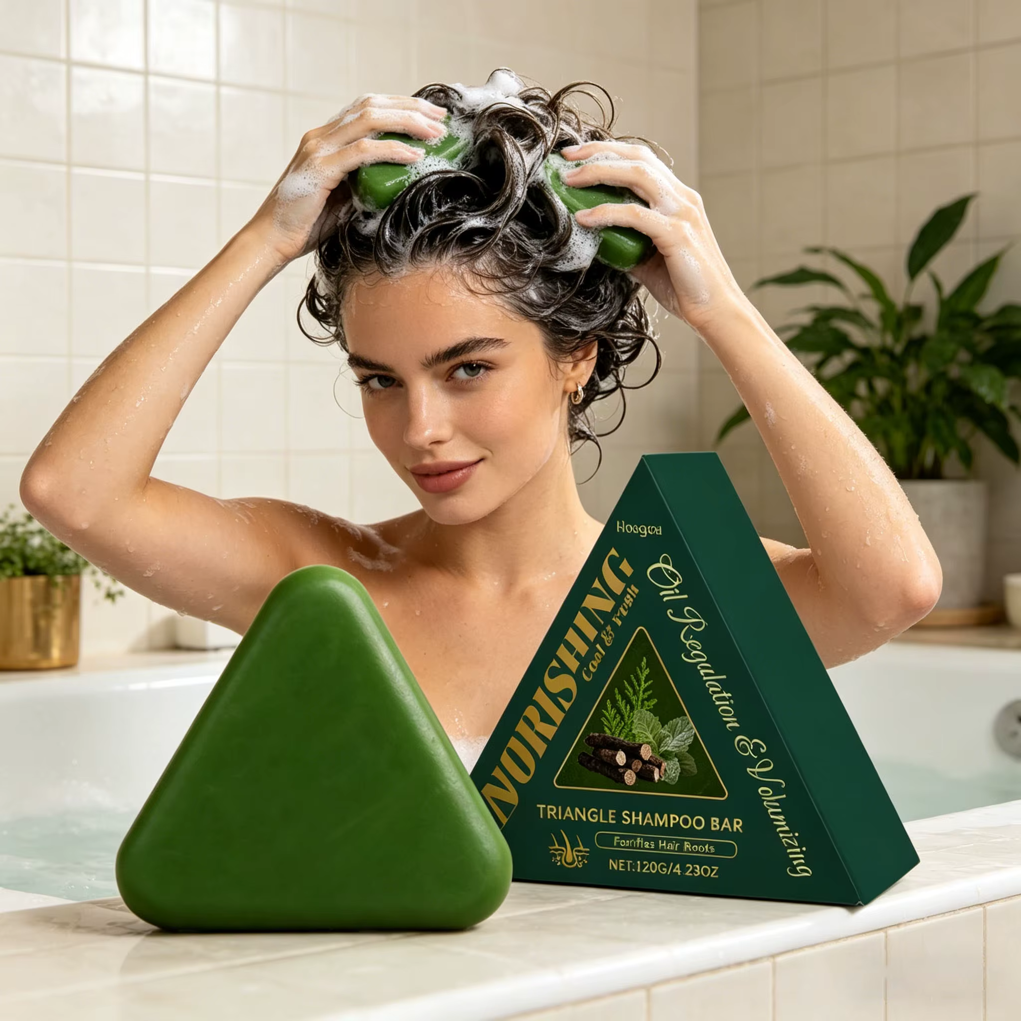 Savon Shampoing Herbal Nettoyant Doux pour le Cuir Chevelu