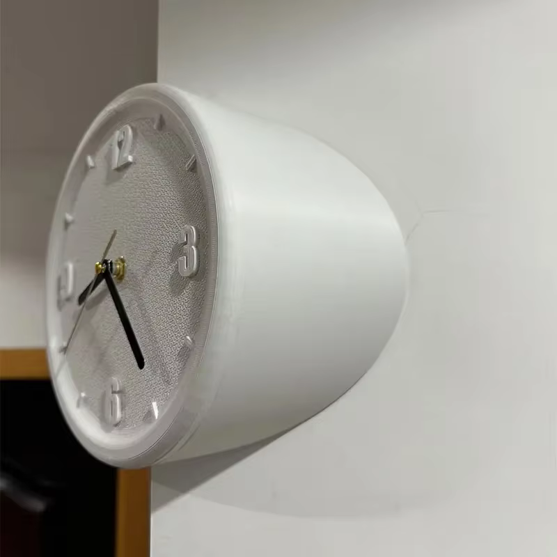 Horloge murale d'angle sans perçage, design artistique et scientifique, silencieuse, pour salon, bureau, décoration intérieure