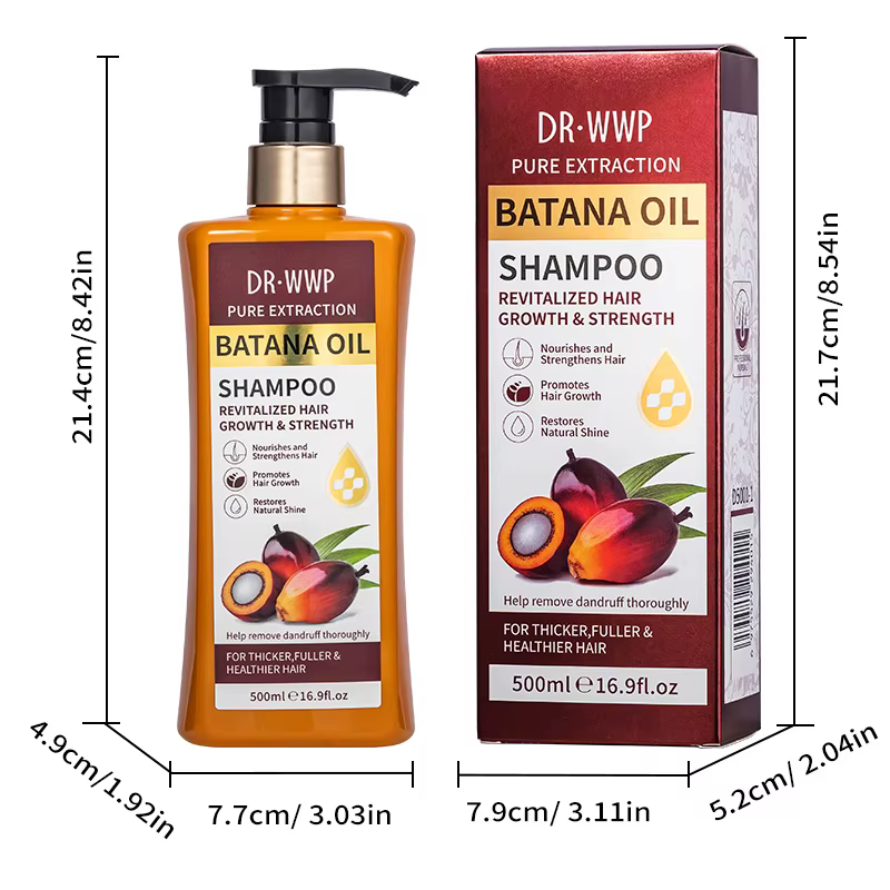 Ensemble shampoing et revitalisant à l'huile de Batana de 500 ml pour un soin hydratant