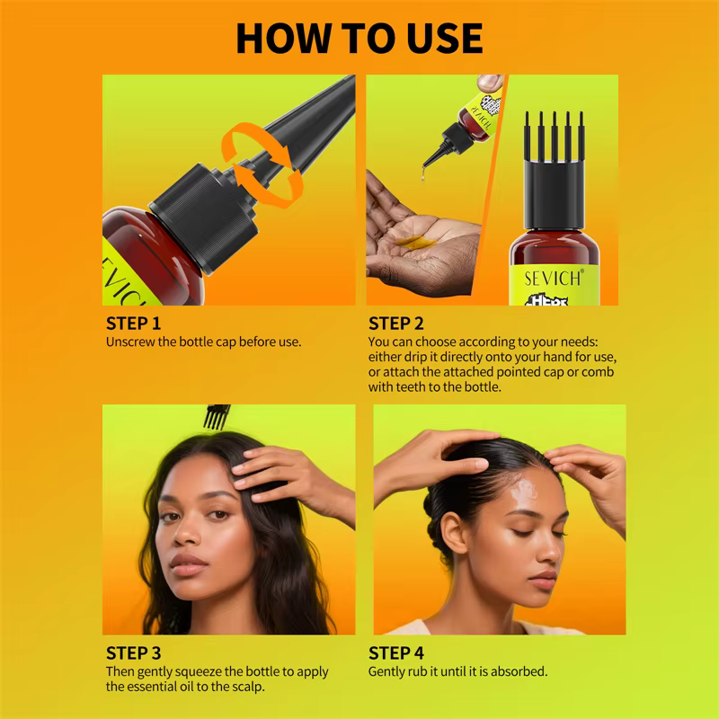 Huile de croissance rapide des cheveux Chebe