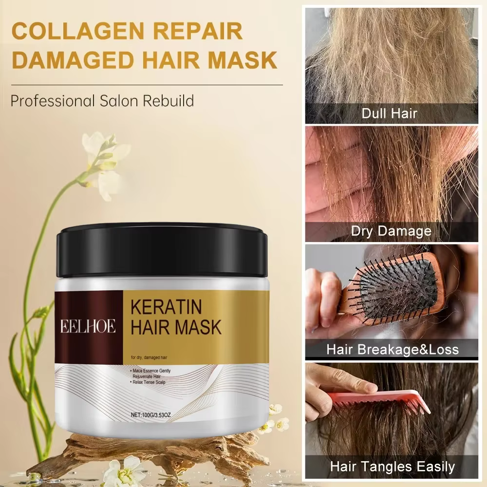 Masque capillaire au collagène pour réparer les dommages