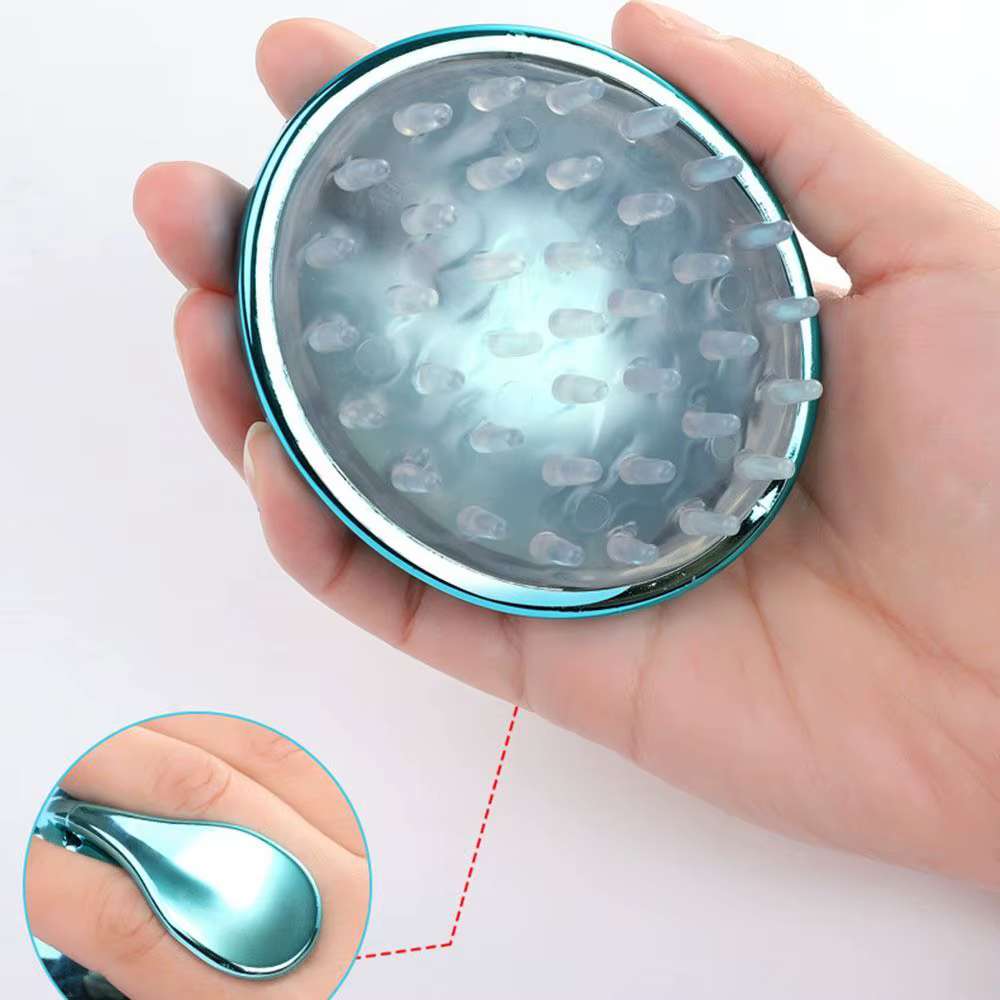 SPA ménage shampooing peigne portable exfoliant Silicone Massage
