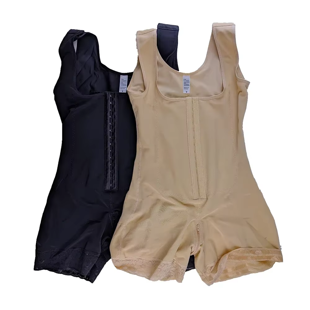 Etage 3 utilisation post-chirurgicale gaine amincissante ventre haute Compression Fajas Colombiana pour femmes shorts ceintures avec broches buste