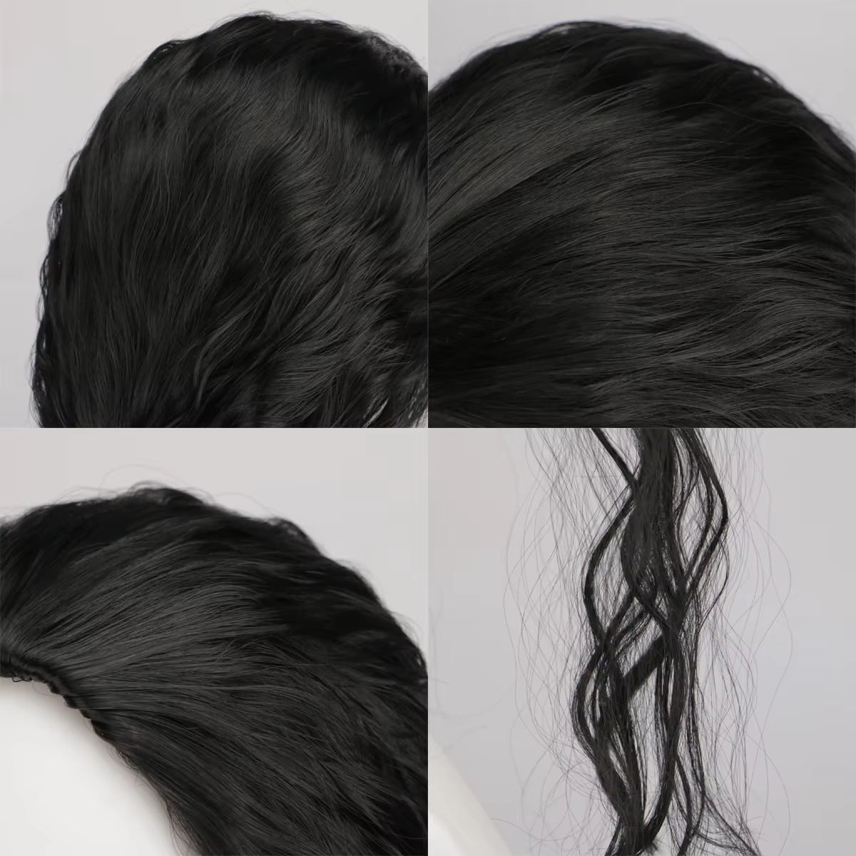 Perruque ou lunettes de cosplay Michael Jackson, perruque synthétique longue noire bouclée MJ, accessoires de coiffure pour Halloween, accessoires de cosplay
