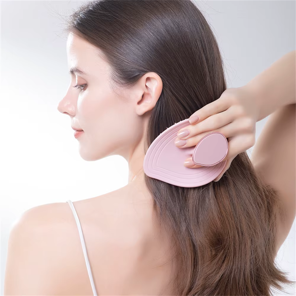 Brosse à shampoing en Silicone