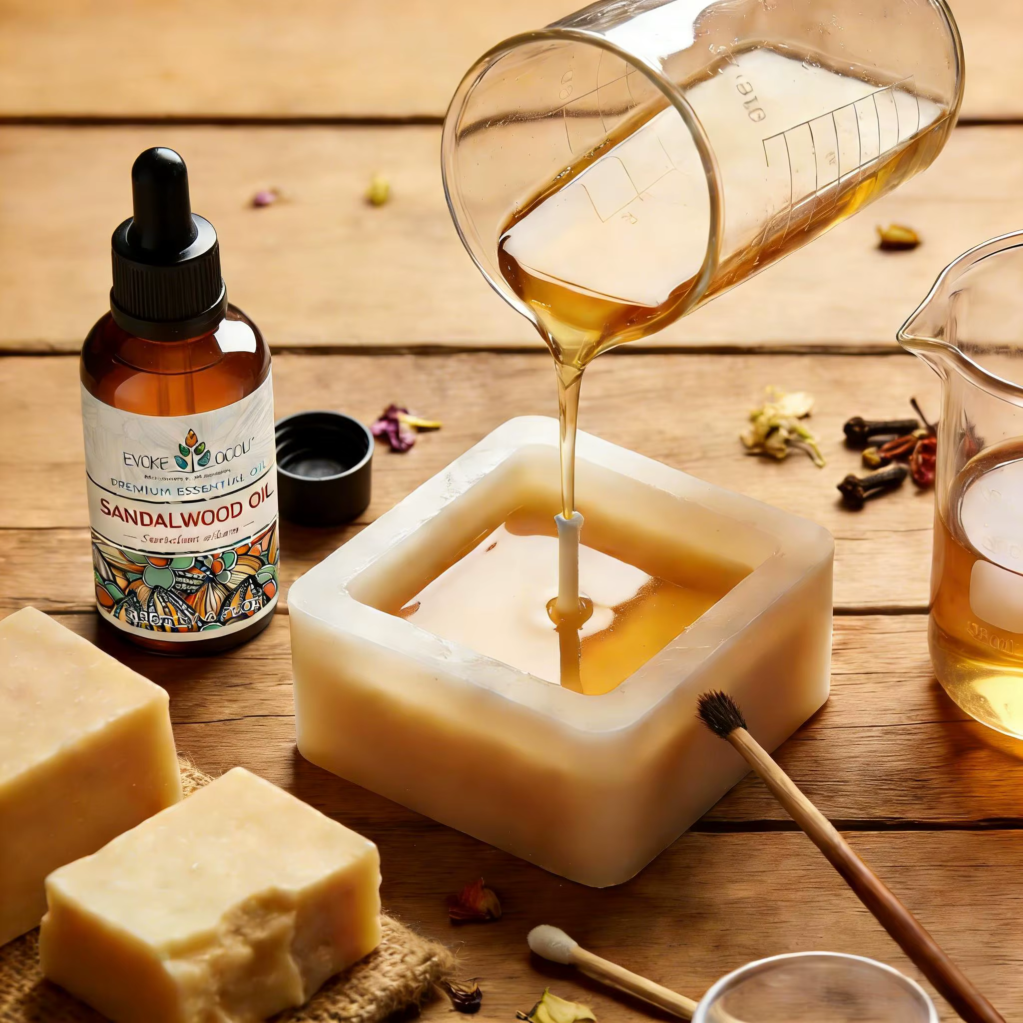 EVOKE OCCU 118ML/4 Fl.Oz. Huiles essentielles, huile végétale de santal de qualité supérieure pour diffuseur, purificateur, soin de la peau et des cheveux, fabrication de bougies et de savons