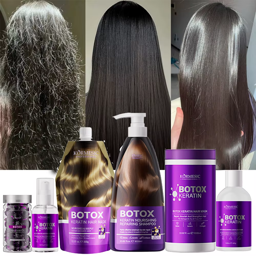 Masque capillaire magique à la kératine pour cheveux maltés