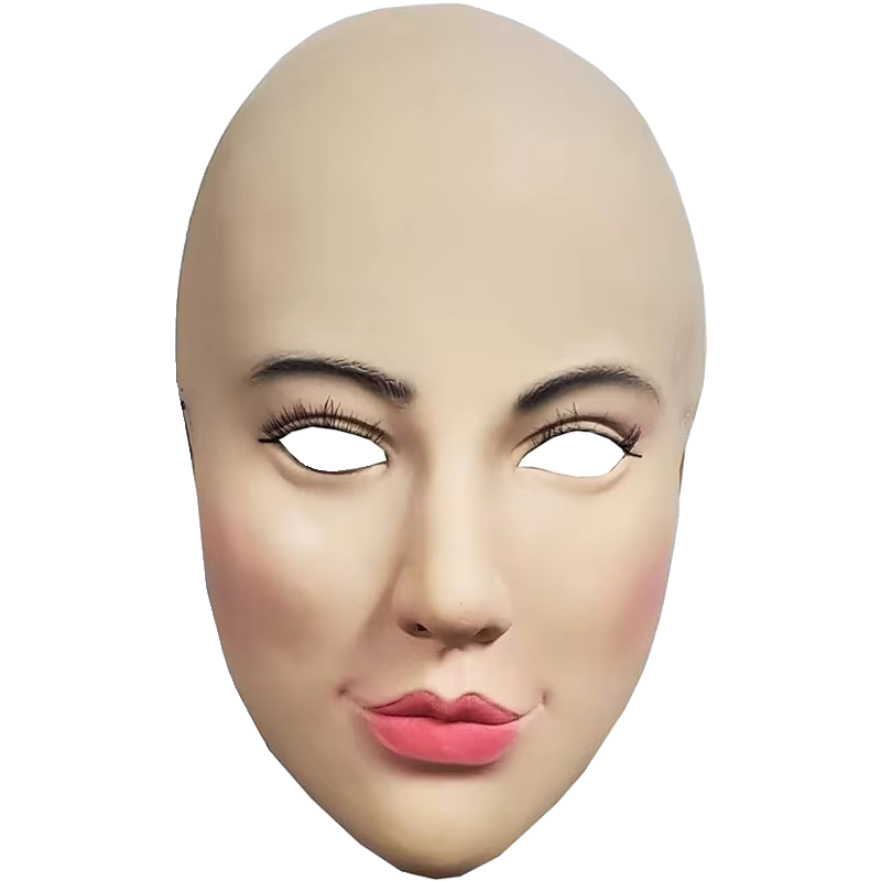 Masque facial pour femme en latex, masque réaliste pour femme, masque de cosplay féminin pour le visage, masque de ball masquerade
