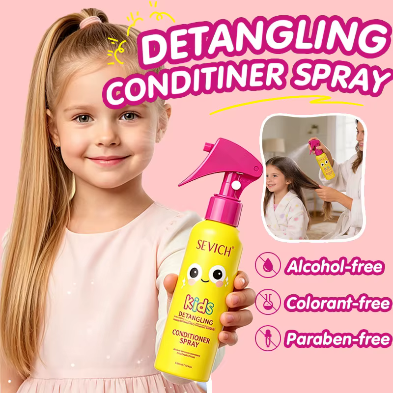 Spray démêlant pour cheveux d'enfants