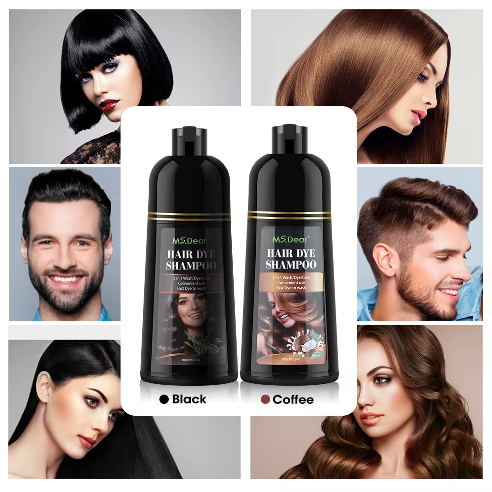 Shampoing de coloration instantanée 3 en 1