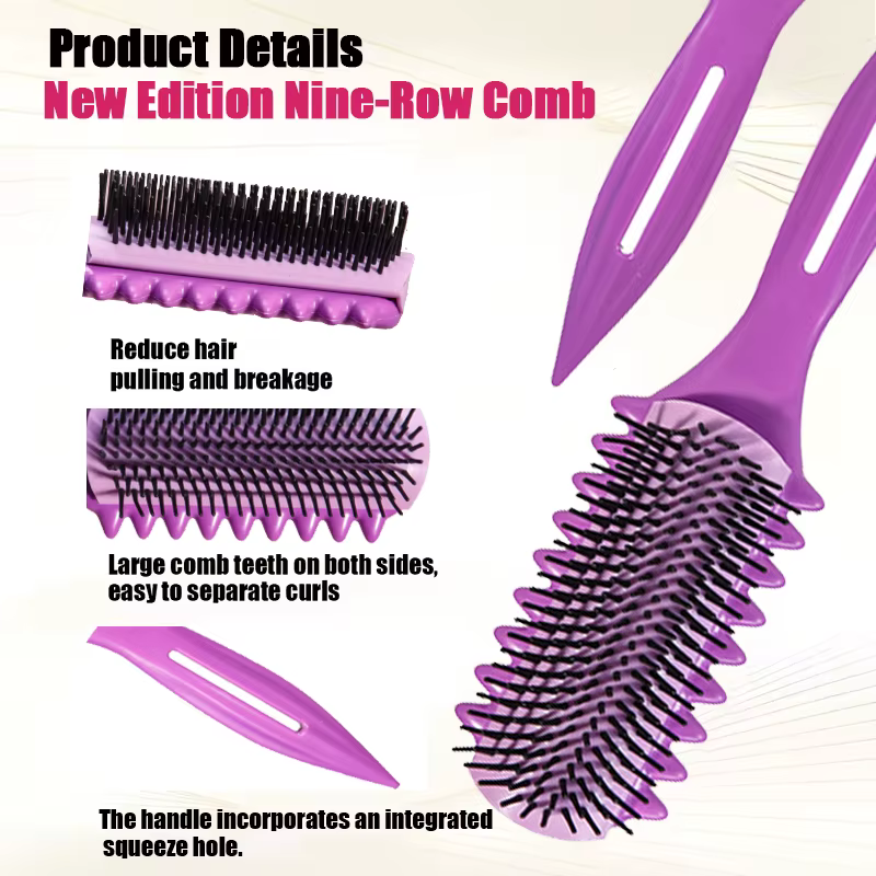 Brosse démêlante 9 rangs