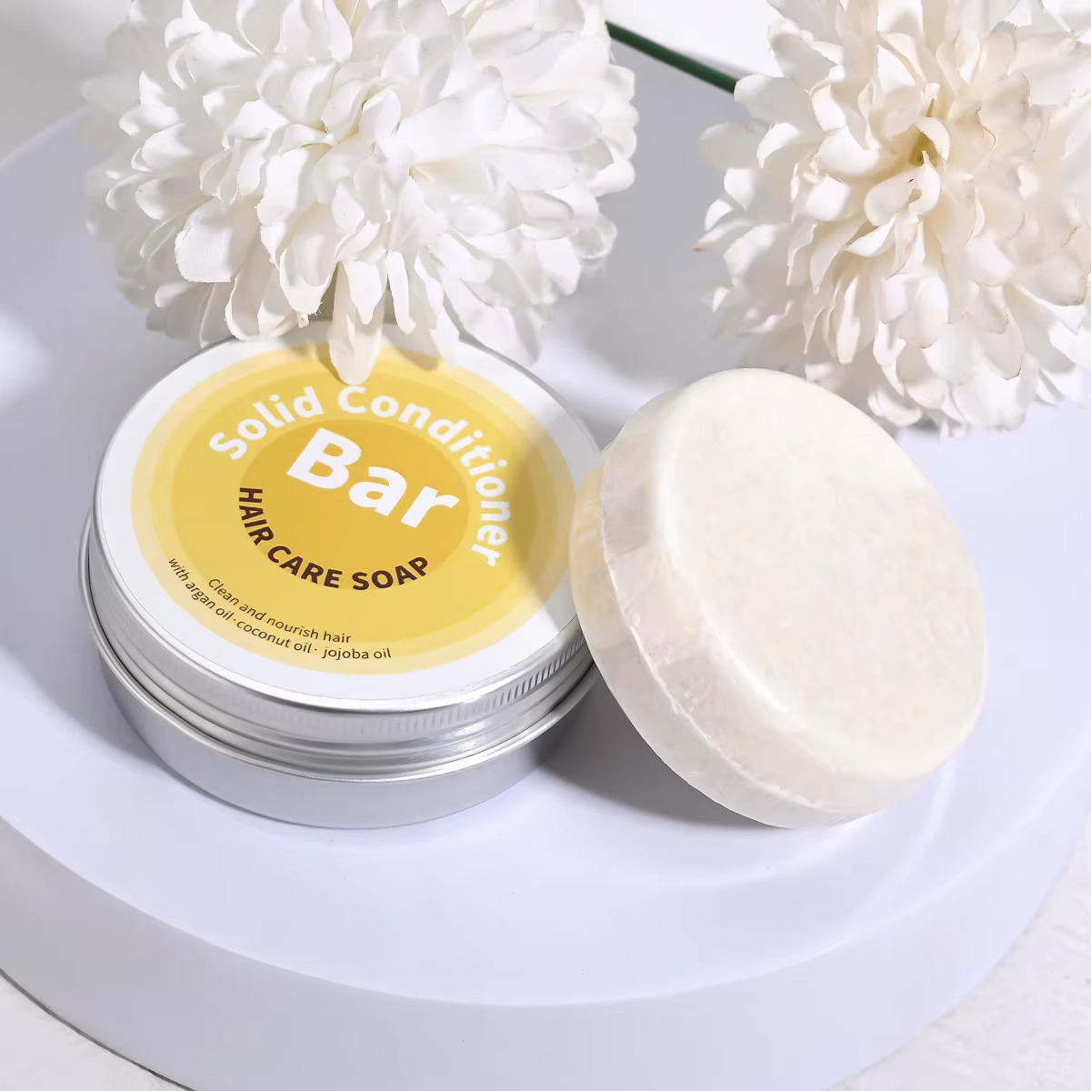 Savon revitalisant capillaire à l'huile essentielle végétale riche en huile d'argan