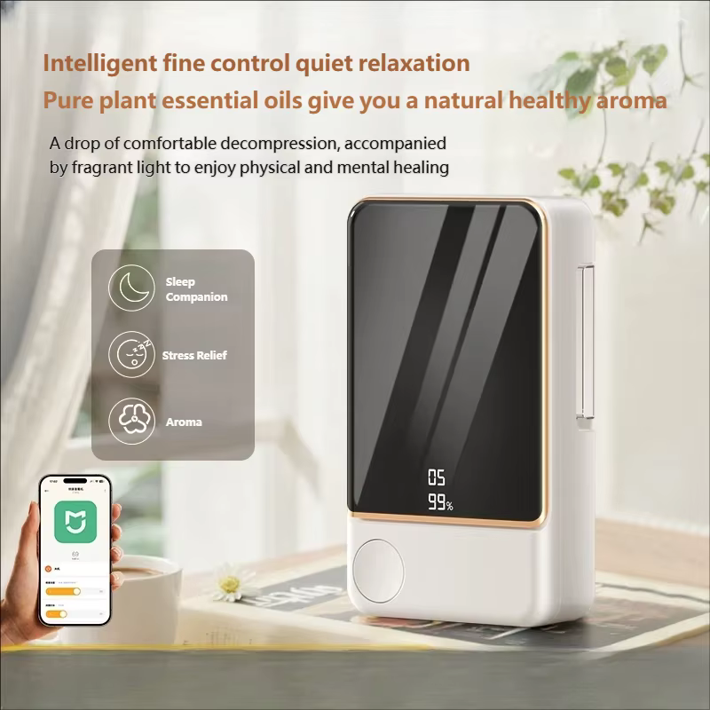 Diffuseur d'huiles essentielles portable rechargeable avec minuterie, purificateur d'air pour voiture, maison, salon, salle de bain
