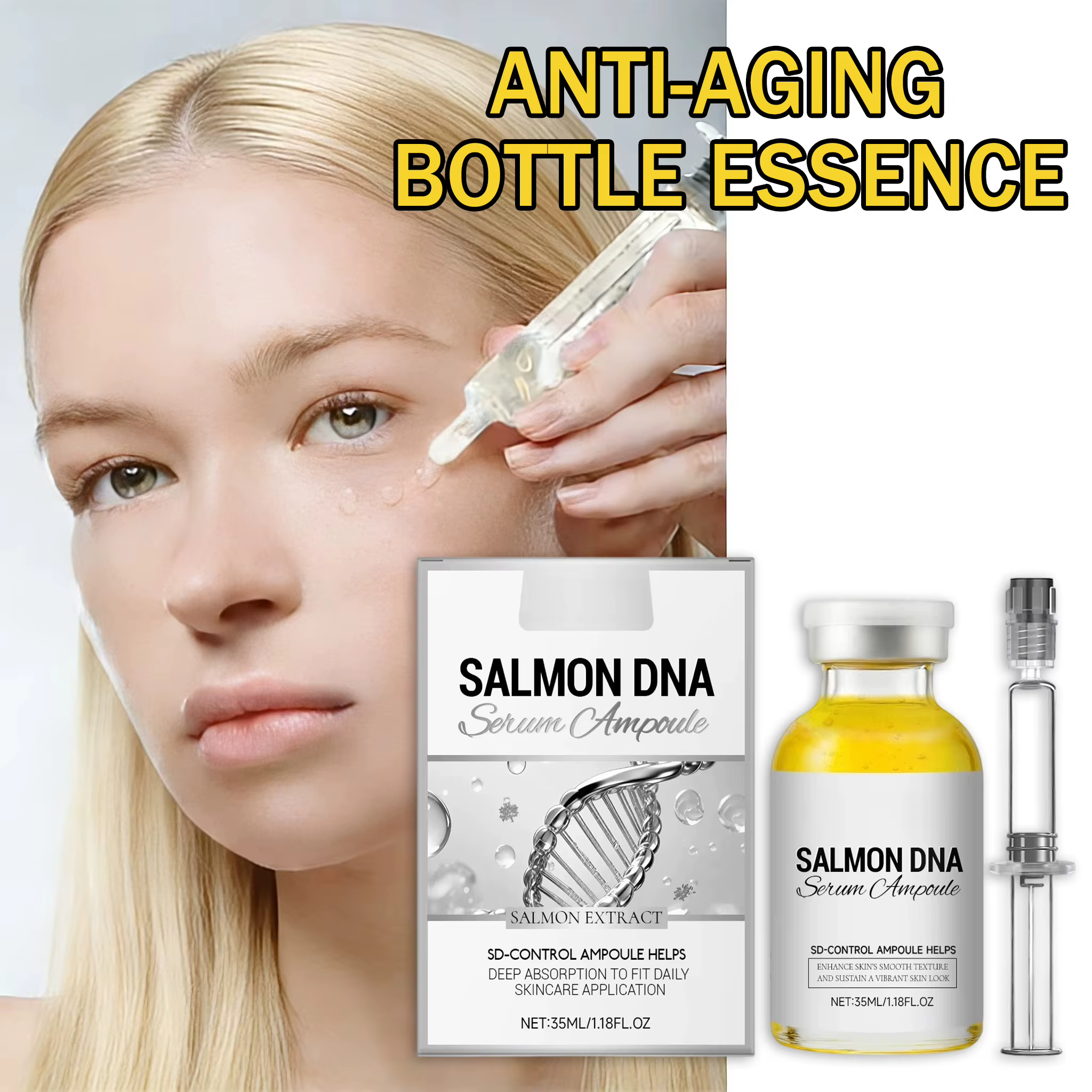 Ampoule revitalisante au peptide de soie