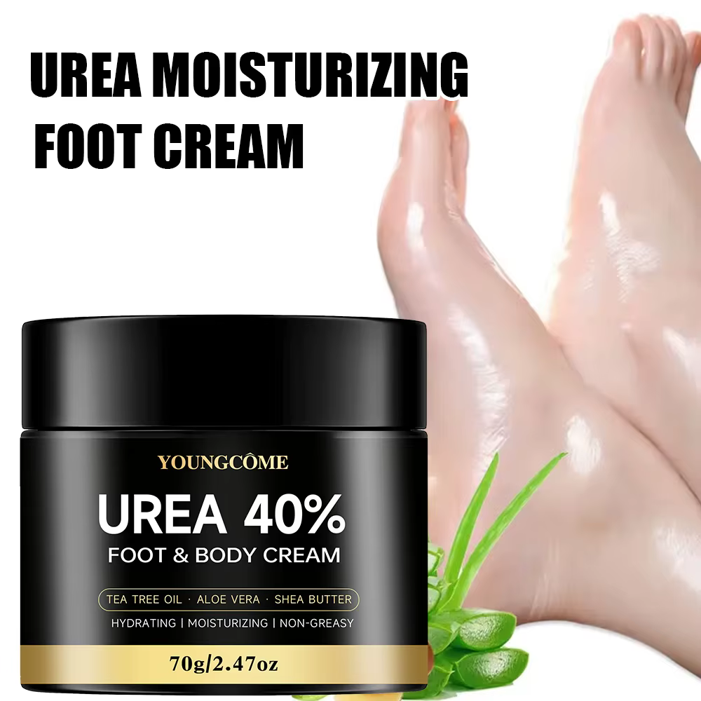Crème pour les pieds à l'urée 40%, pour pieds secs et craquelés, talons, genoux, traitement réparateur des mains, crème hydratante pour les pieds, dissolvant de peau morte