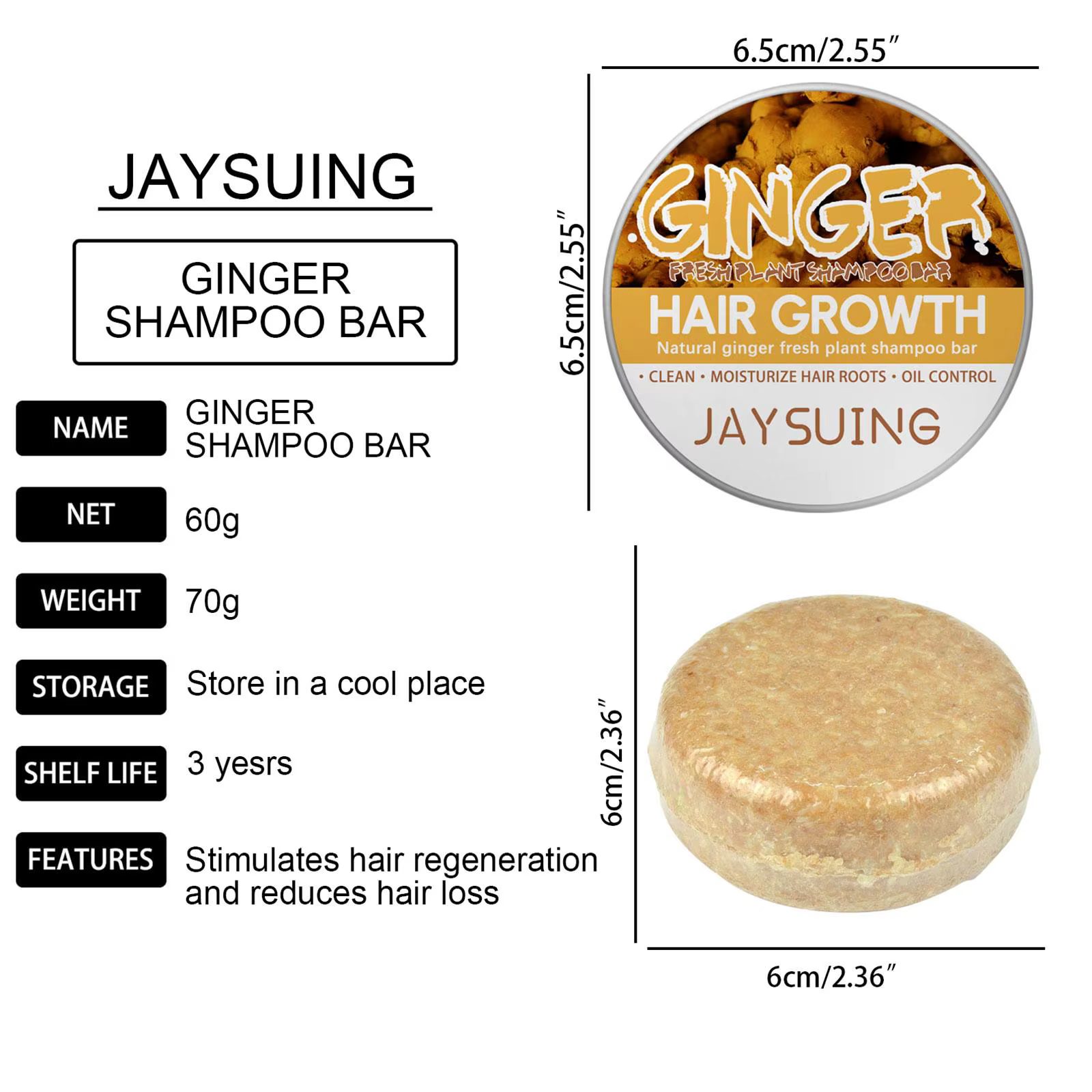Shampoing au gingembre