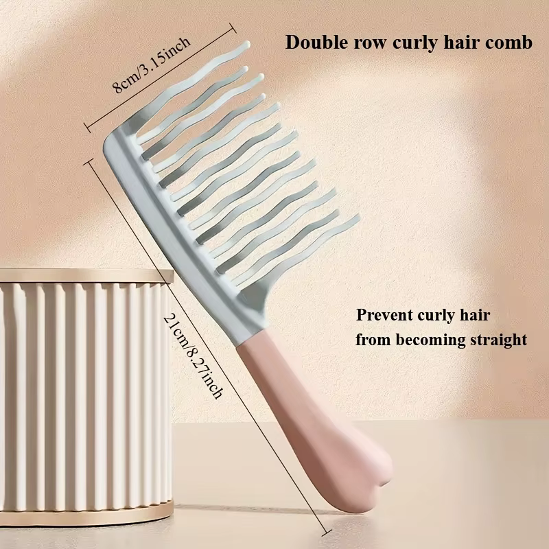 Peignes à cheveux à double dents larges