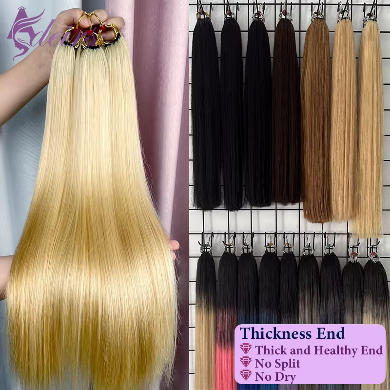 ADEIRS deuxième plume extensions de cheveux naturel réel