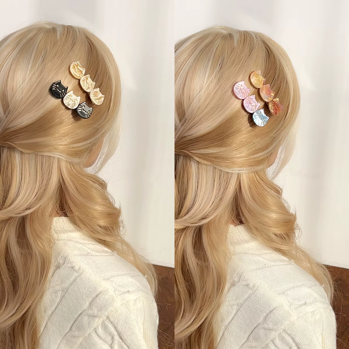Barrettes Rétro en Acétate Motif Léopard pour Femmes – Nouveaux Pinces à Cheveux Tendance – Accessoires de Mode