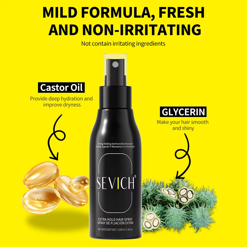 Spray Coiffant Volumisant Longue Durée pour Cheveux