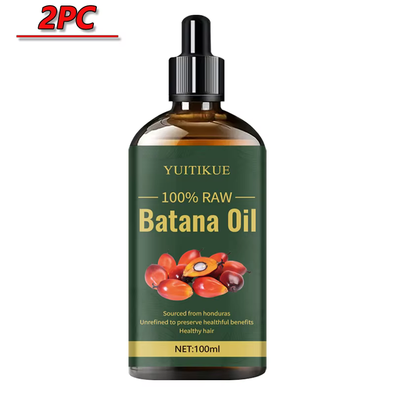 Huile de Batana brute YUITIKUE, non raffinée, naturelle, nourrissante, fortifiant la chevelure, soin du cuir chevelu pour des cheveux sains au quotidien